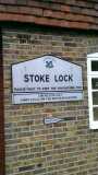 Stoke Lock nameplate